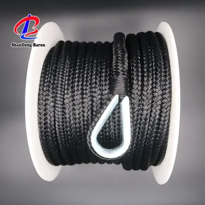 BARON MFG Nylon Rope 3/16IN X 50FT White - Double Braided Utility Rope 52306