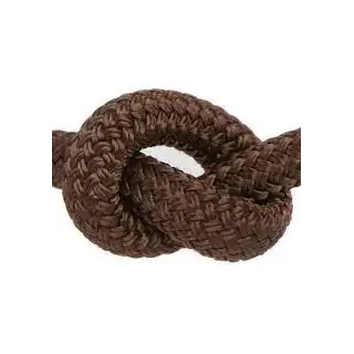 Durable double brown braided rope 12mm