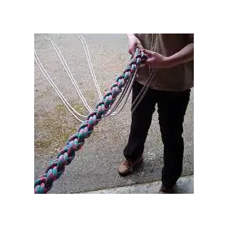 Braided climbing rope