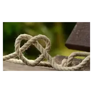 heart-shaped decoration knotting braided rope