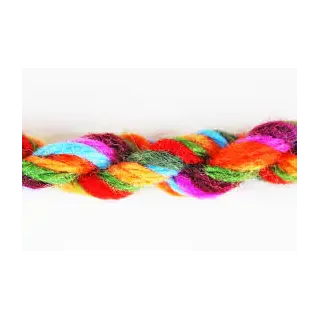 DIY colorful yarn twisted rope